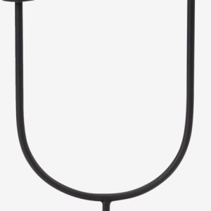 Bougeoir noir – 15 x 7 x 33 cm