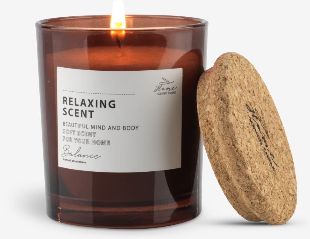 Bougie parfumée JENS avec couvercle – 7 cm x 8 cm