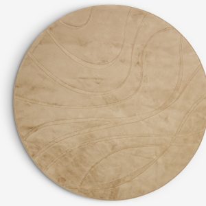 Tapis rond STORSIPPA – 160 cm de diamètre, beige